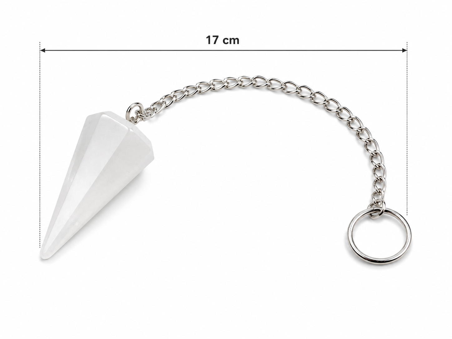 Péndulo de Cuarzo Blanco