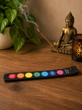 Porta Incienso  con símbolos de chakras