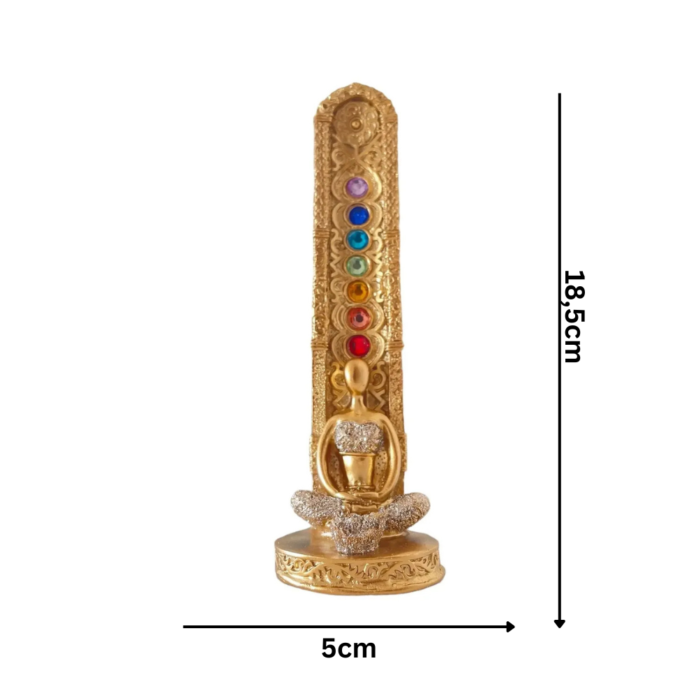 PORTA INCIENSO CON LOS 7 CHAKRAS