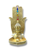 PORTA INCIENSO BUDA CON LA MANO DE FATIMA
