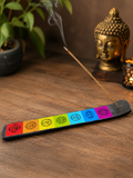 Porta Incienso  con símbolos de chakras