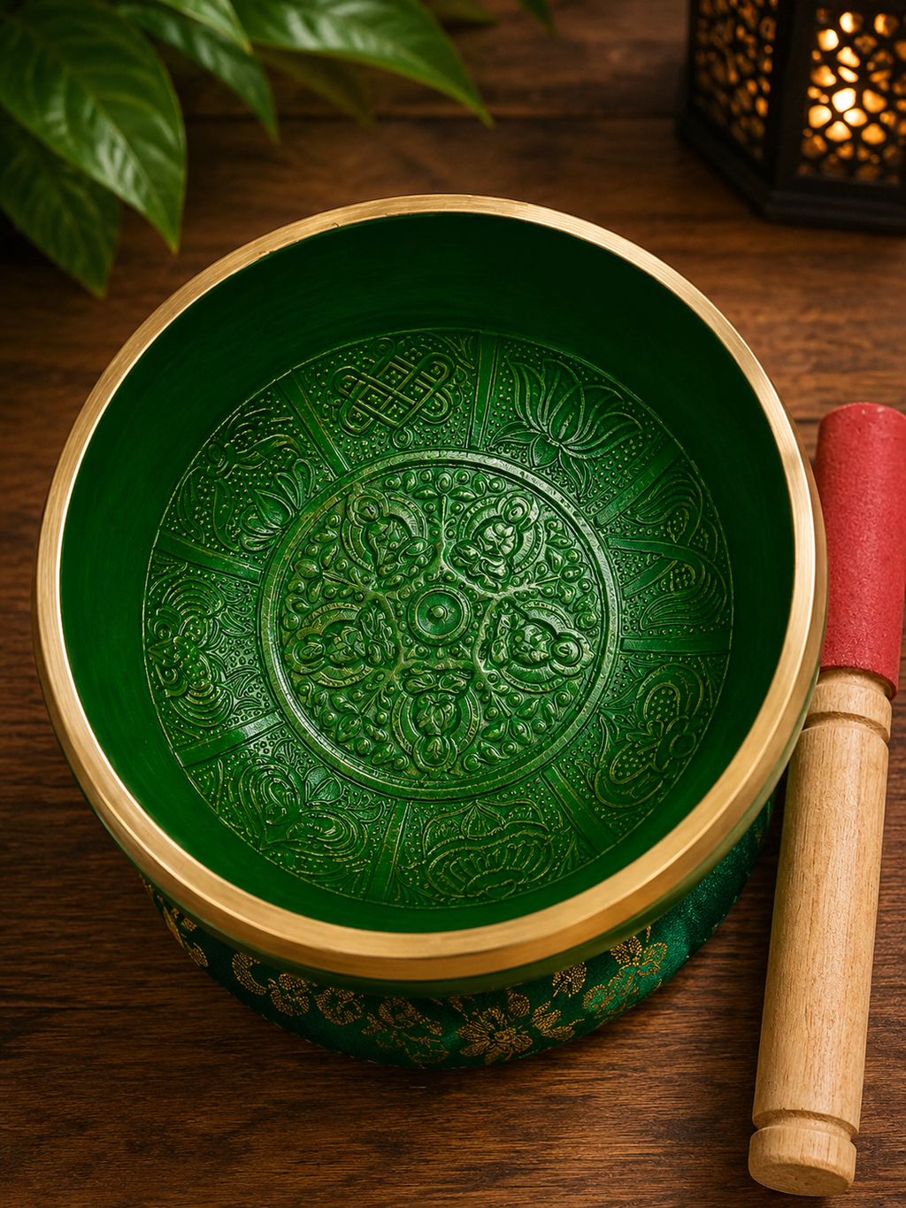 Cuenco Tibetano Metales de 1k Verde