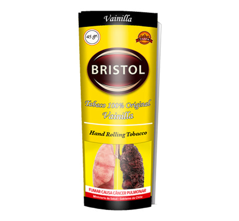 Tabaco Bristol Vainilla, paquete de 45 gr.