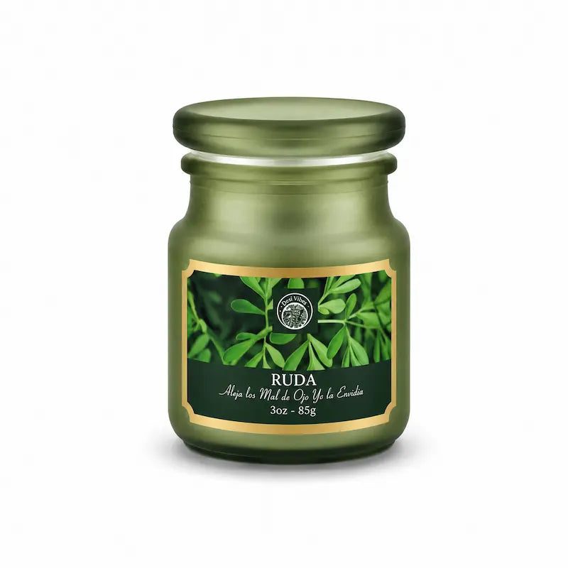 Vela Aromática Ruda 85g en Frasco de Vidrio | Desi Vibes