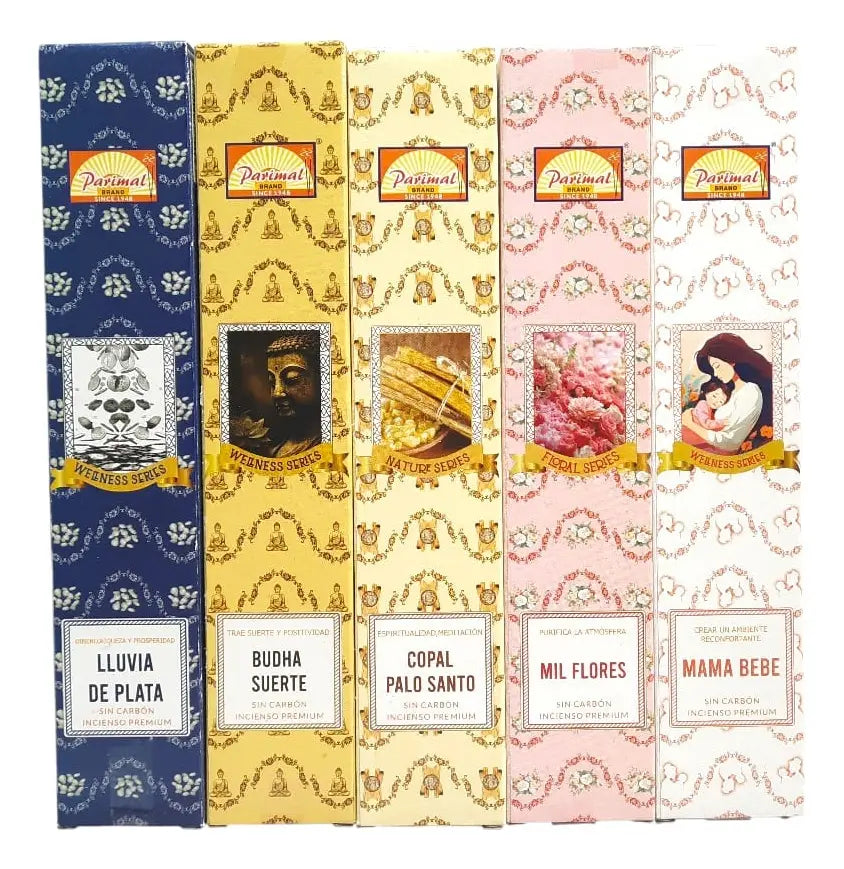 Incienso Parimal  Pack de 12 Surtidos