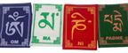 Bandera Tibetana De Felpa 10 X 7 Cm Longitud 1 Metro