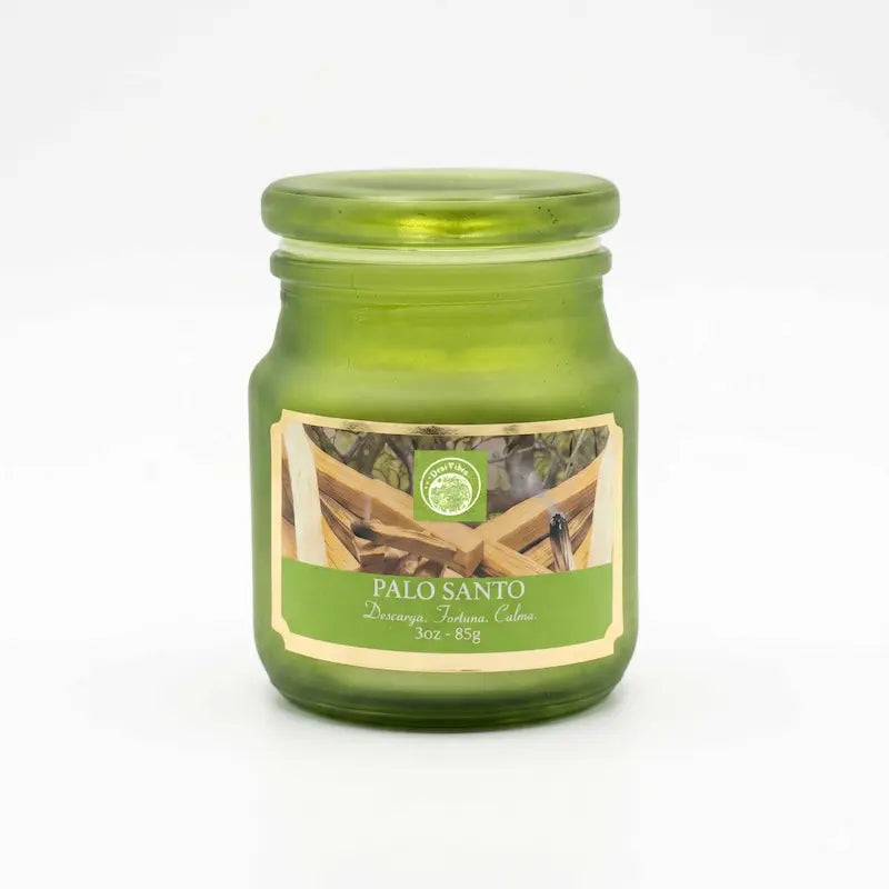 Vela Aromática Palo Santo 85g – Descanso, Fortuna y Calma
