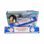 INCIENSO SATYA NAG CHAMPA AZUL PACK DE 12 UNIDADES POR 15 G