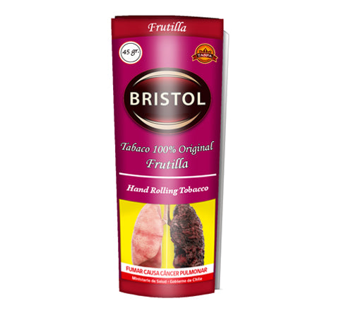 Tabaco Bristol Frutilla, paquete de 45 gr.