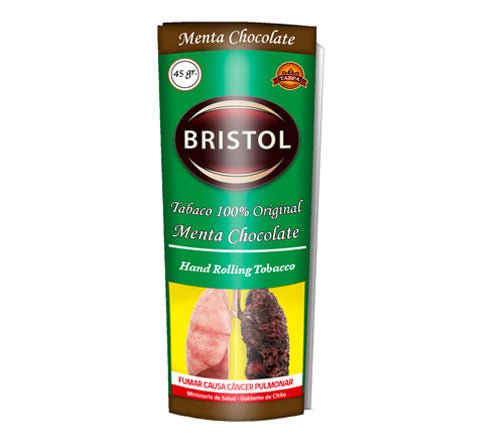 Tabaco Bristol Menta-Chocolate, paquete de 45 gr.