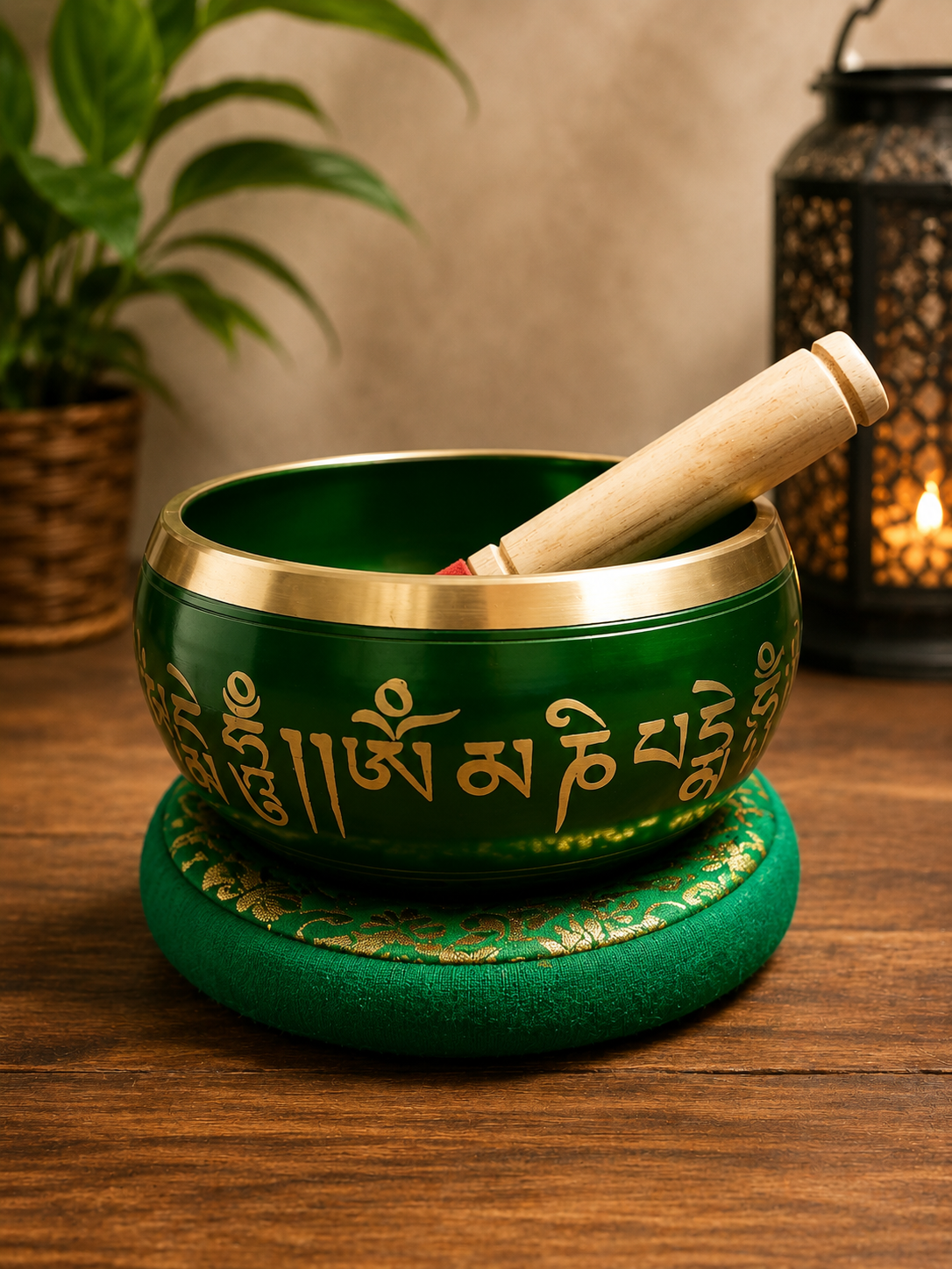 Cuenco Tibetano Metales de 1k Verde