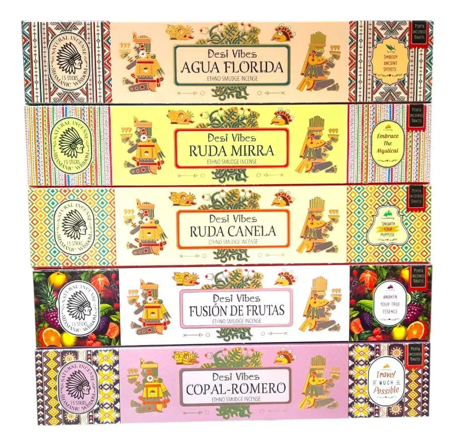 Incienso Desi Vibes  Pack de 12 Surtido