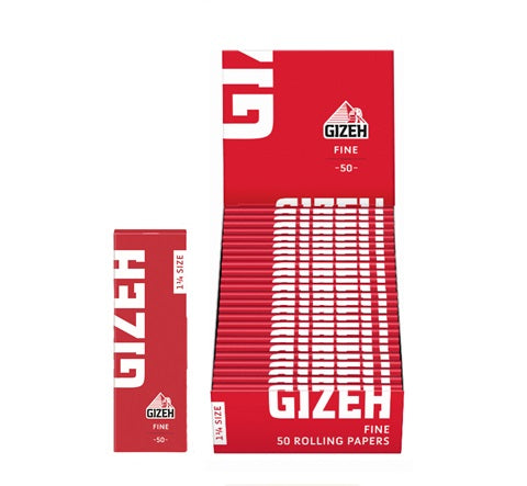 Papelillos Gizeh Rojo 1 1/4 Fine. Especial para Tabaco